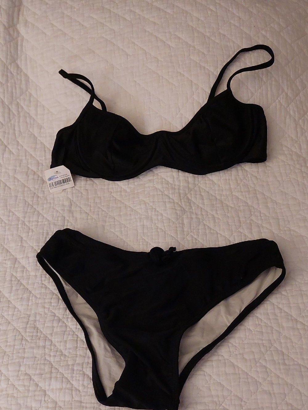 Black Brazilian Size Two-Piece Bikini Set